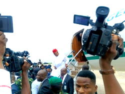 Shettima arrives Asaba to receive Oborevwori into APC fold