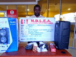NDLEA nabs Malaysian returnee with Meth hidden in music speakers