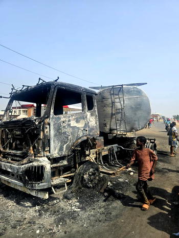 Nasarawa tanker explosion: shop owners count losses