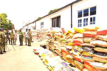 Navy intercepts 1,306 bags of smuggled rice in Lagos