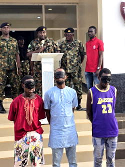 Navy hands over 3-man kidnap gang behind abduction of officer, others in Abuja to Police