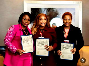 Temitope Okeseeyin honoured by the City of Houston with a dedication to Service Award