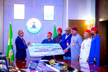 House of Reps presents N18m cheque to victims of Enugu tanker explosion