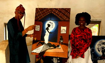 Pamela Ifejoku’s artwork ‘Umuada’ finds new home at Delta Palace