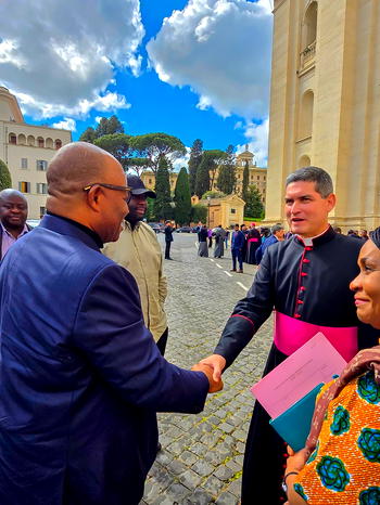 Photos: Akpabio, others in Vatican for Pope Francis’ funeral