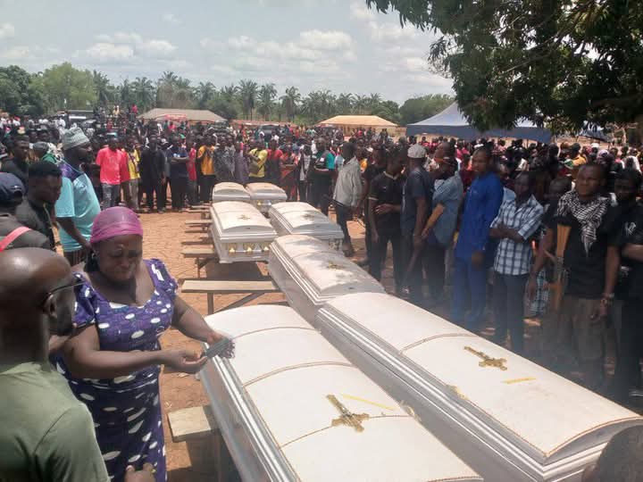 benue terror attack victims burial