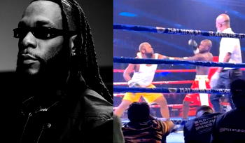 Burna Boy gifts Portable N20m for defeating Speed Darlington in boxing match