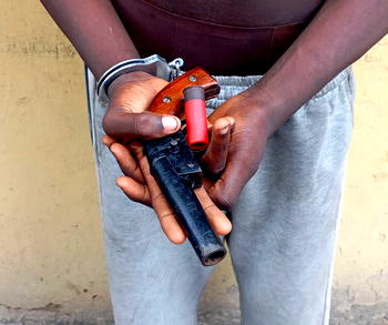 Police arrest 16-year-old boy with gun in Lagos