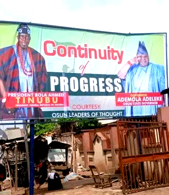 APC, Adeleke trade words over use of Tinubu-Adeleke billboard