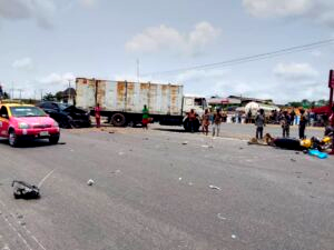 Passengers, motorcycle rider injured in accident in Ibadan