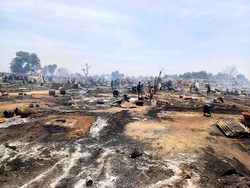 APC Chair, Dalori donates ₦10 Million, other palliatives to Wanori, Nguluri fire victims in Borno