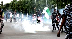 Cybercrime Act, Emergency Rule Protest: Police, protesters clash in Abuja, Port Harcourt