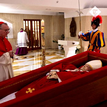 Vatican releases images of Pope Francis’s body, funeral set for Saturday