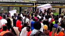 Protesting Itsekiri Youths shut down oil facility in Ogidigben