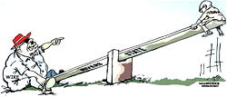 Cartoon: ‘Say sorry or this jangolova is over’