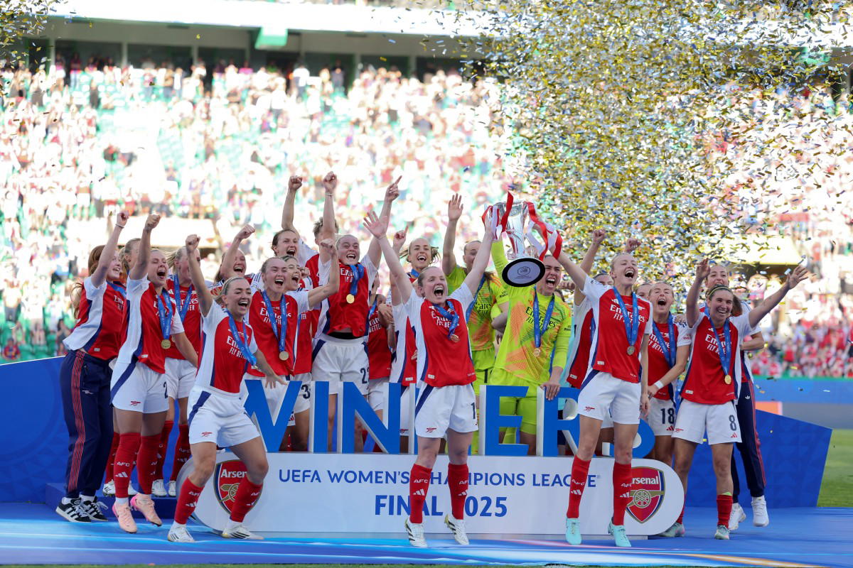 Valiant Arsenal shock Barca to win women’s Champions League