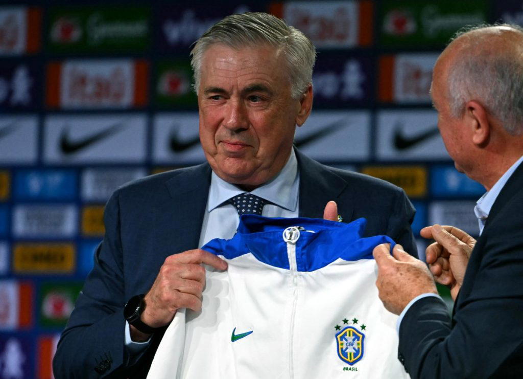 Ancelotti ready to make World Cup history with Brazil