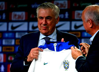 Ancelotti ready to make World Cup history with Brazil