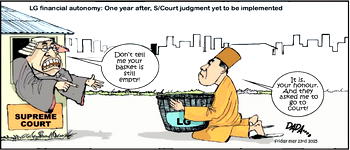 Cartoon: ‘Conditional LG autonomy’