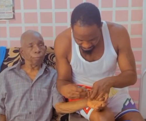Junior Pope and late father