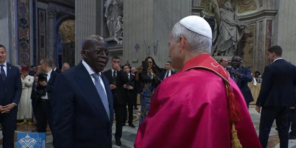 Photos: Tinubu meets Pope Leo XIV after inauguration mass