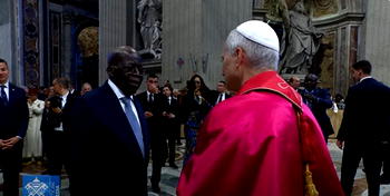 Photos: Tinubu meets Pope Leo XIV after inauguration mass