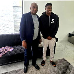 NFF President Gusau visits injured Awoniyi in UK