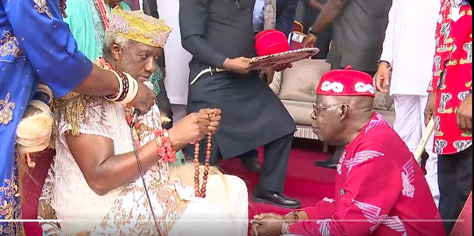 Tinubu conferred with chieftaincy title ‘Dike si-mba Anambra’