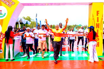Gov Mbah runs 10km, as East Africans clear Elite prizes in 1st Enugu Int’l Marathon