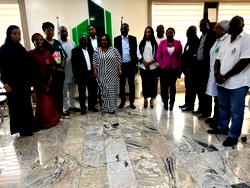 AICL boss, Amb. Tamuno, pays courtesy visit to APDC management