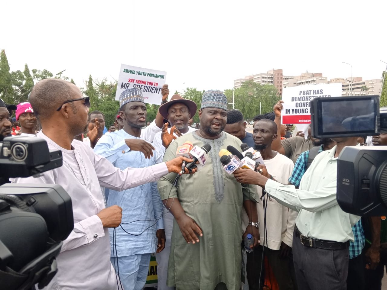 Youths, CSOs hold solidarity rally for Tinubu over Adodo’s appointment