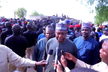 ‘I’m happy FG responded to our plea,’ says Zulum; returns to Marte (Photos)