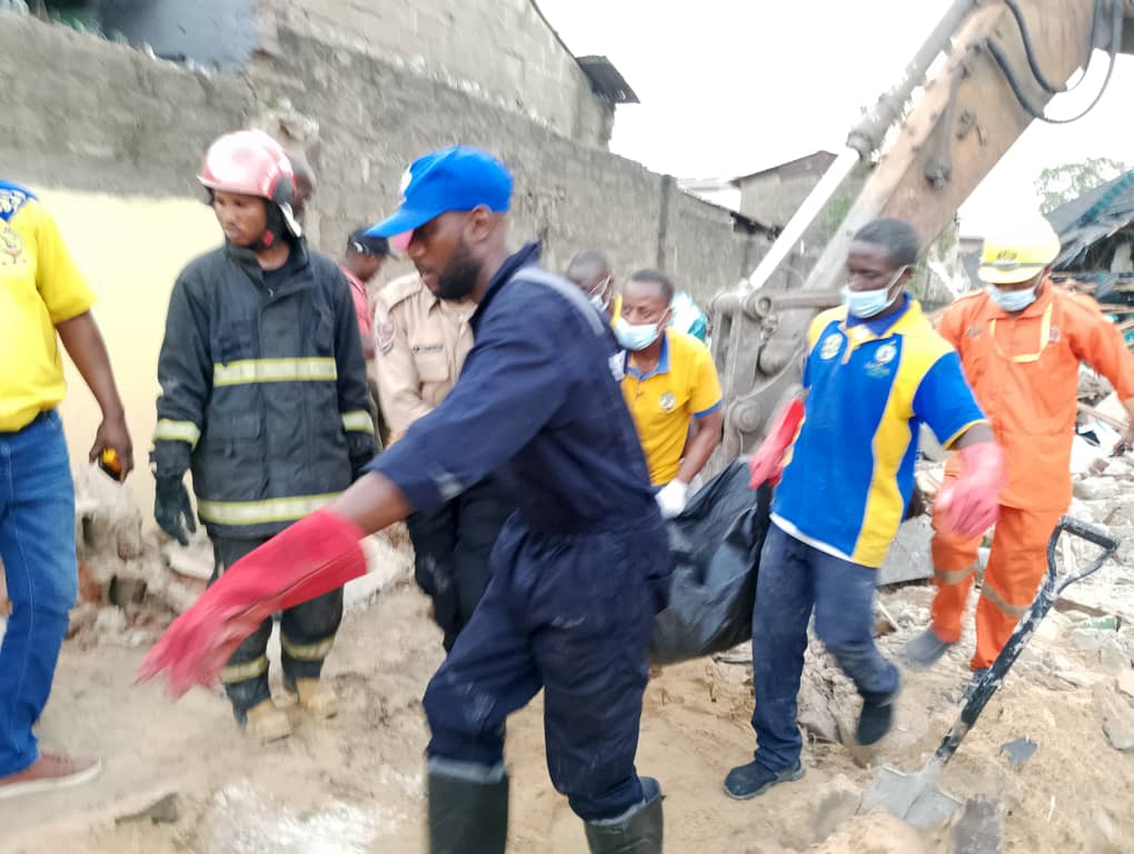 One dead, nine rescued as two-storey building collapses in Lagos