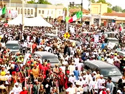 Gov Lawal confident about security improvement as Zamfara residents ‘walk for peace’