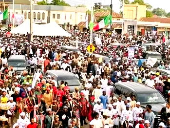 Gov Lawal confident about security improvement as Zamfara residents ‘walk for peace’