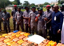 Customs confiscates 1,577 jerry cans of smuggled petrol