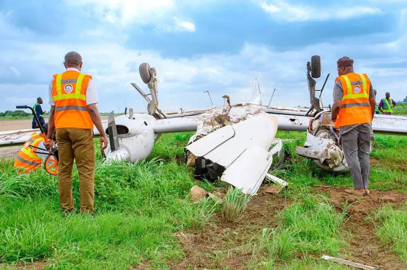 Two hospitalised as training aircraft crash-lands in Ilorin