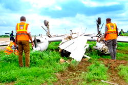 Two hospitalised as training aircraft crash-lands in Ilorin