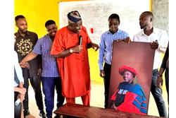 Ambrose Alli University medical students celebrate Dr. Eigbedion