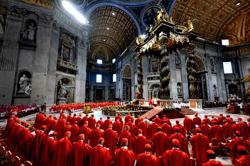 Cardinals locked inside Sistine Chapel as conclave begins