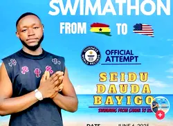 Ghanaian man set to swim from Ghana to US in GWR attempt