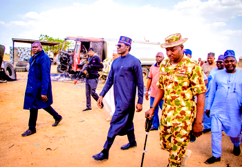Buni visits 27 Task Force Brigade in Buni Gari, supports families of fallen heroes
