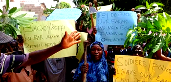 Protest in Keffi over alleged seizure of farmlands