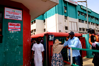 Video/ Photos: FCTA seals PDP National Secretariat
