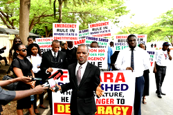 Public Interest Lawyers drum America’s support for emergency rule in Rivers