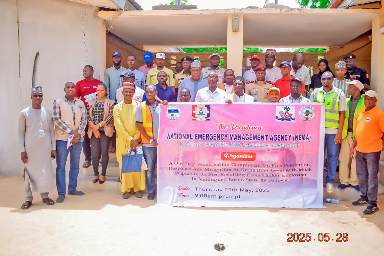 NEMA kick starts public campaign on fire prevention in Borno