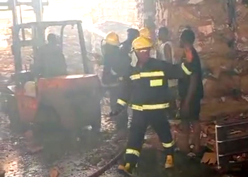 Fire guts recycling Chinese company in Lagos
