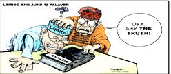 Cartoon: ‘It’s half full, sir; sorry, half empty’