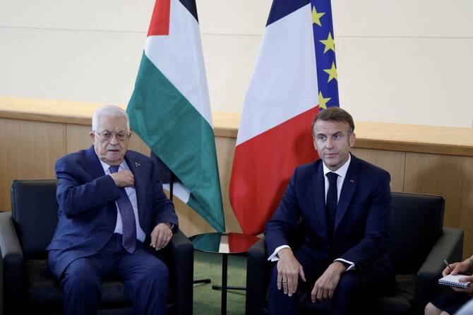 Palestinian leader Abbas seeks Hamas disarmament, international forces in message to Macron