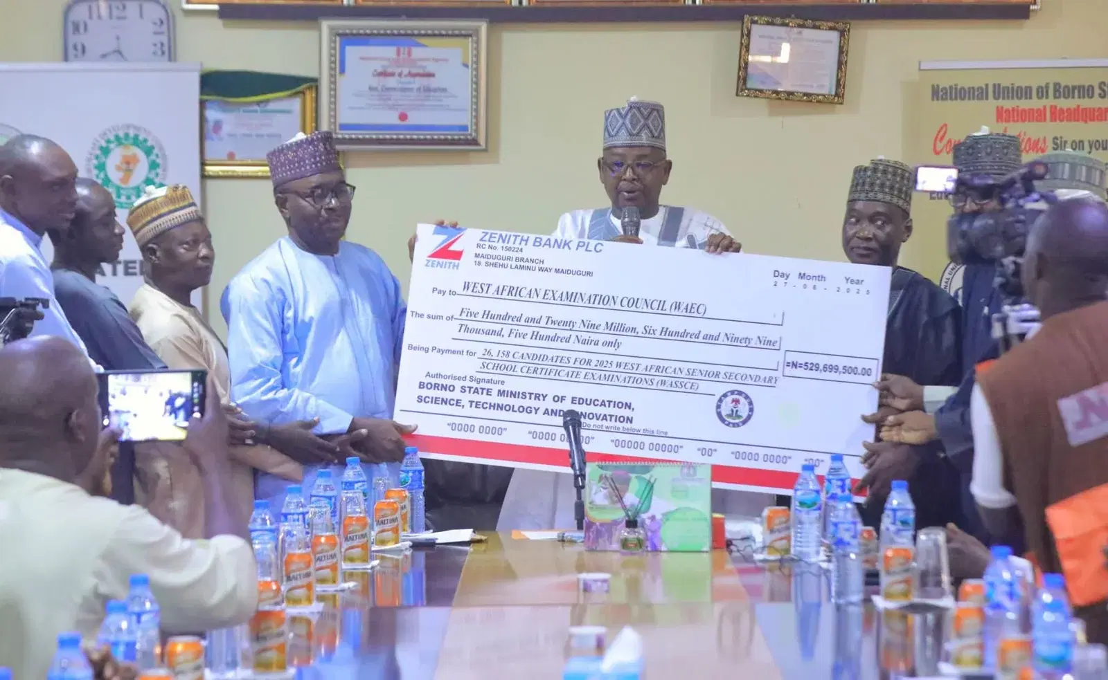 Borno pays ₦529.7m WASSCE fees for 26,000 public school students